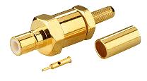 SMB crimped cable coupler