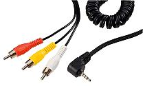 SPIRALKABEL STICKPROPP/3X RCA 3 M