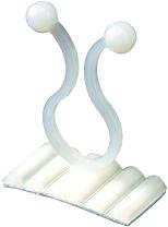 TLFB cable clip with flexible base