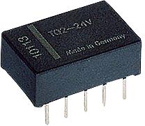 TQ PCB relay 1 A, 2 changeover contact