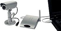 Trådlös 4-kanals kameraset med USB konvertor