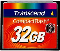 Transcend CompactFlash-kort 32 GB 133x Ultra Speed