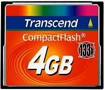 Transcend CompactFlash-kort 4 GB 133x