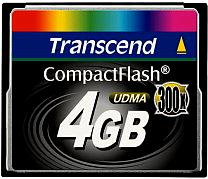 Transcend CompactFlash-kort 4 GB 300x