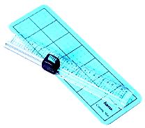 Trimming ruler with cutting mat