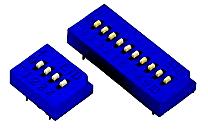 Tristate-DIP brytare, 4 st.