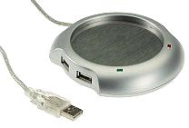 USB 2.0-nav med kaffevärmare (4 portar)